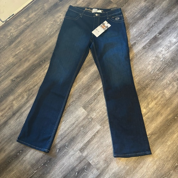 Harley Davidson Mid Rise Bootcut Jeans - Picture 1 of 4